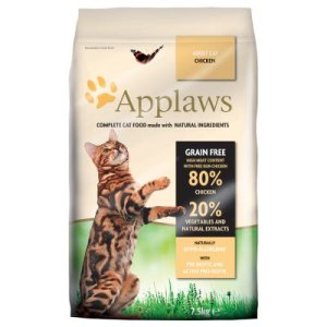 Dry cat food APPLAWS minced chicken 400 gr.