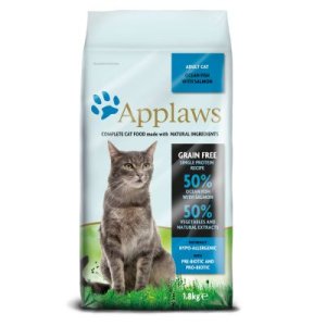 Dry cat food APPLAWS sea fish and salmon 350 gr. - 6 KG